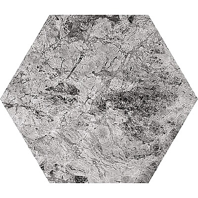 Silver Clouds Cilalı Altıgen Su Jeti Mermer Karo 5 25/32×5