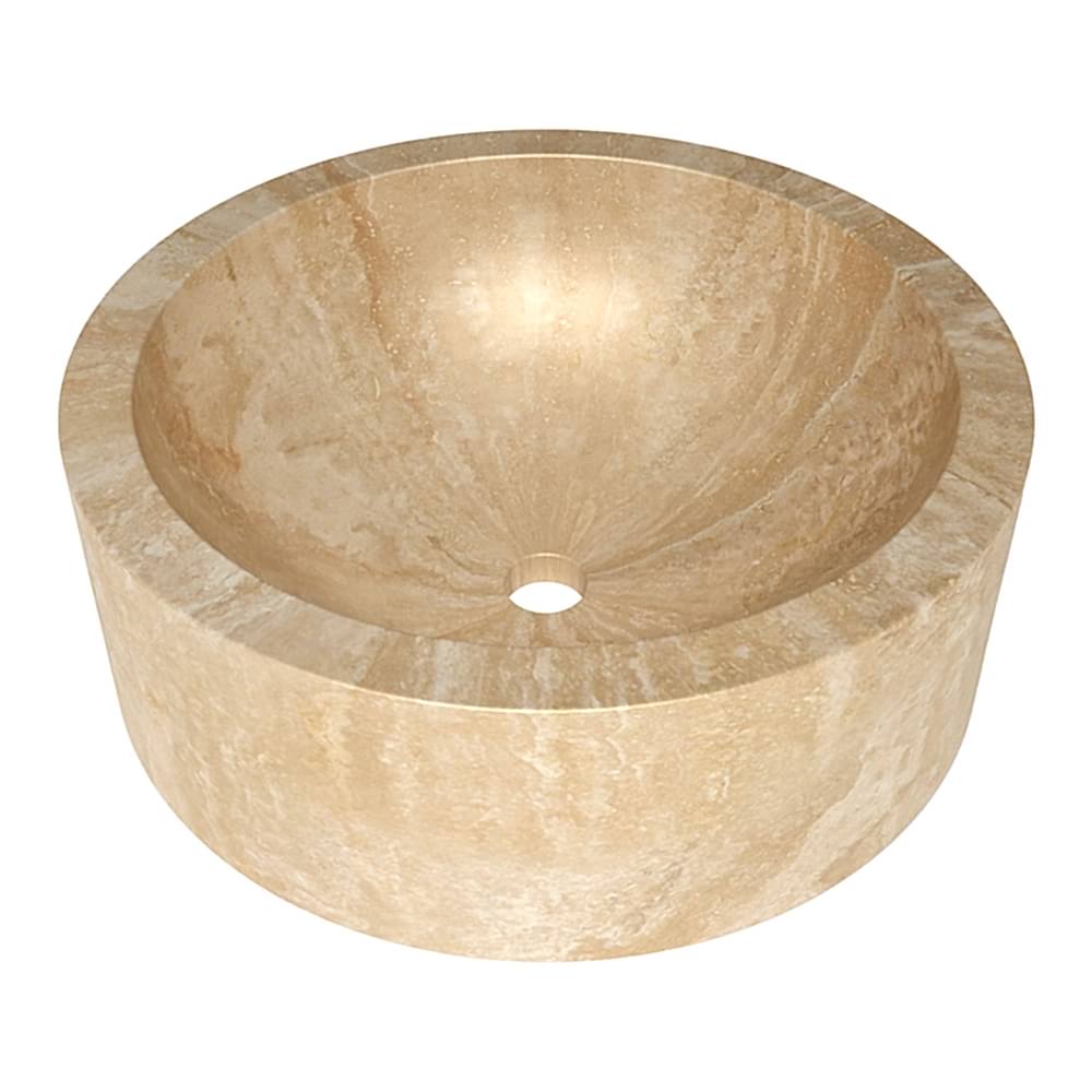Ivory Honed Bowl Travertine Sink