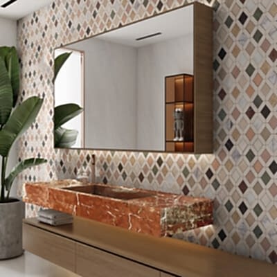 Blend Honed Louna Marble Mosaic 12×12 (MS02195)