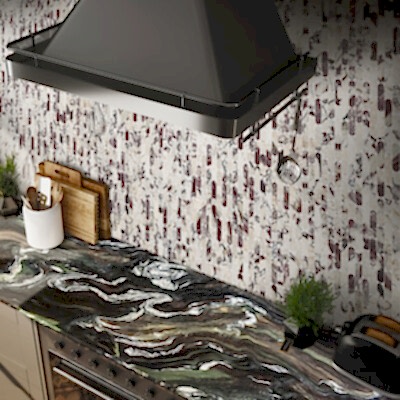 Calacatta Viola Honed Pill Marble Mosaic 12×12 (MS02558)