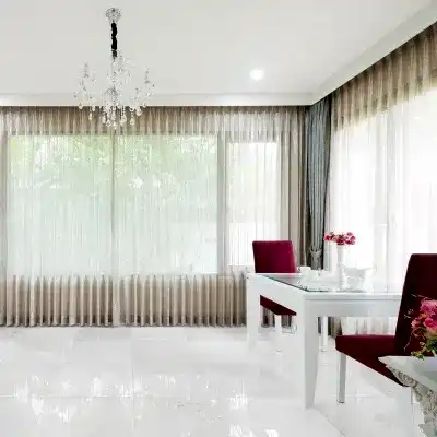 Aspen White Polished Marble Collection