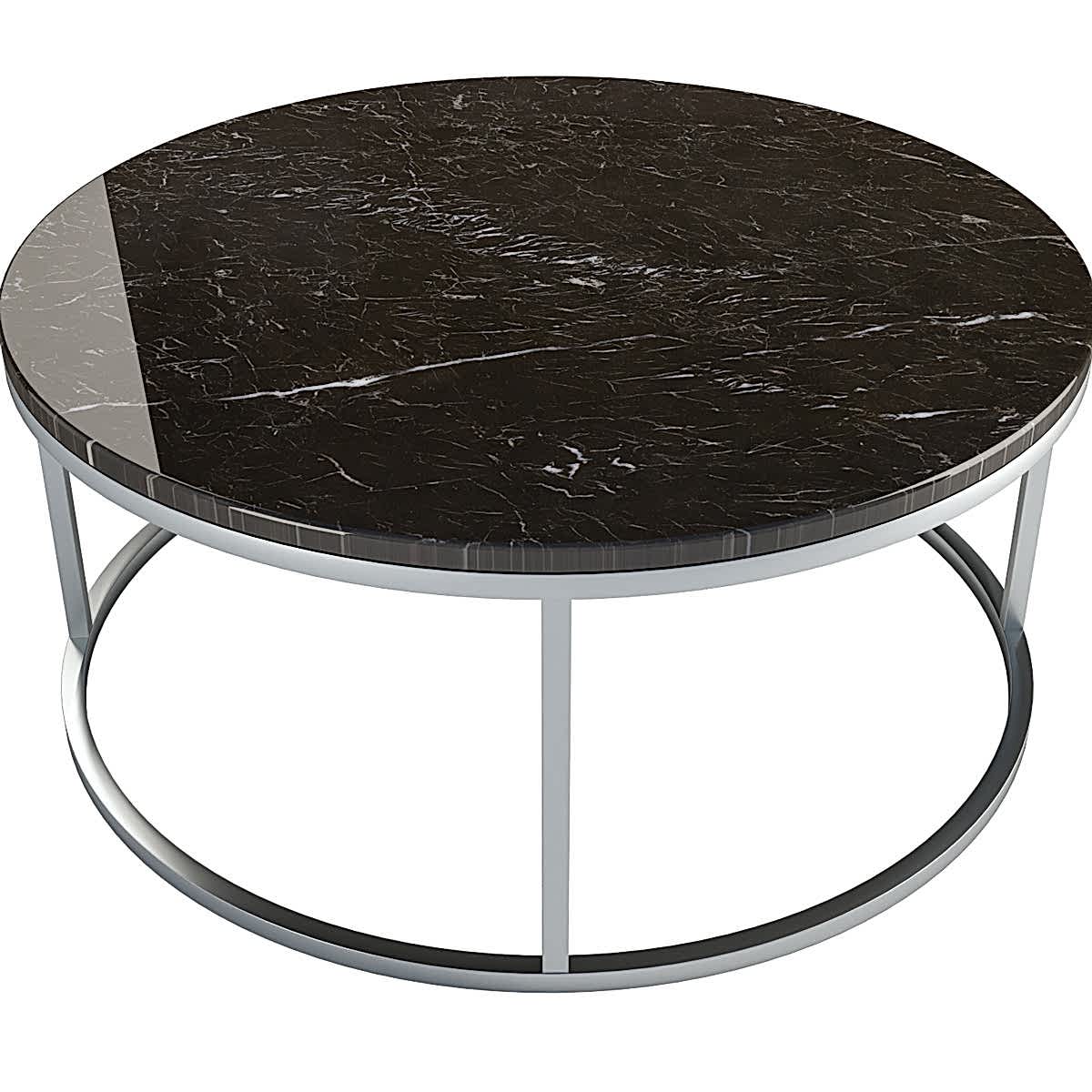 Iris Black Marble Table