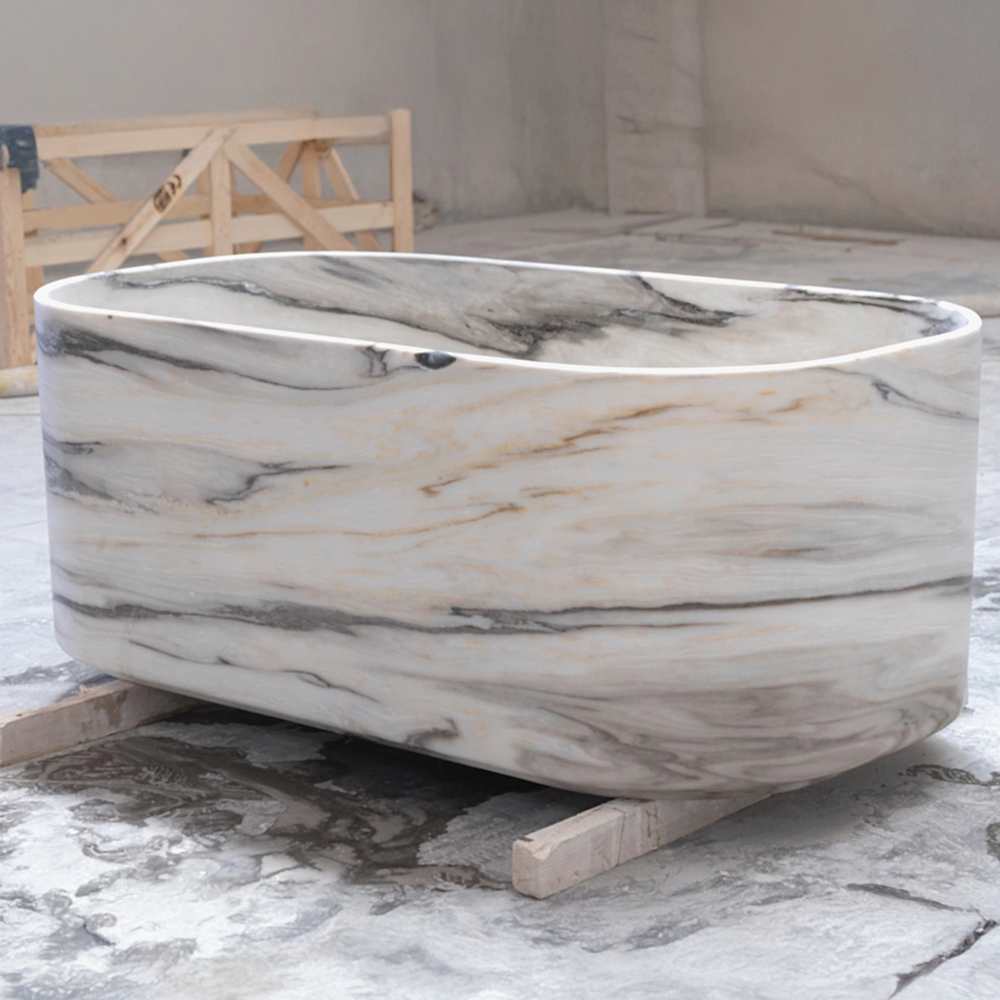 Blue Mist Marble Bathub